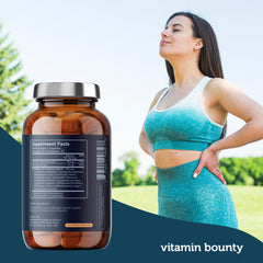 Vitamin Bounty Pro-100 delayed-release capsules designed to reach intestines.