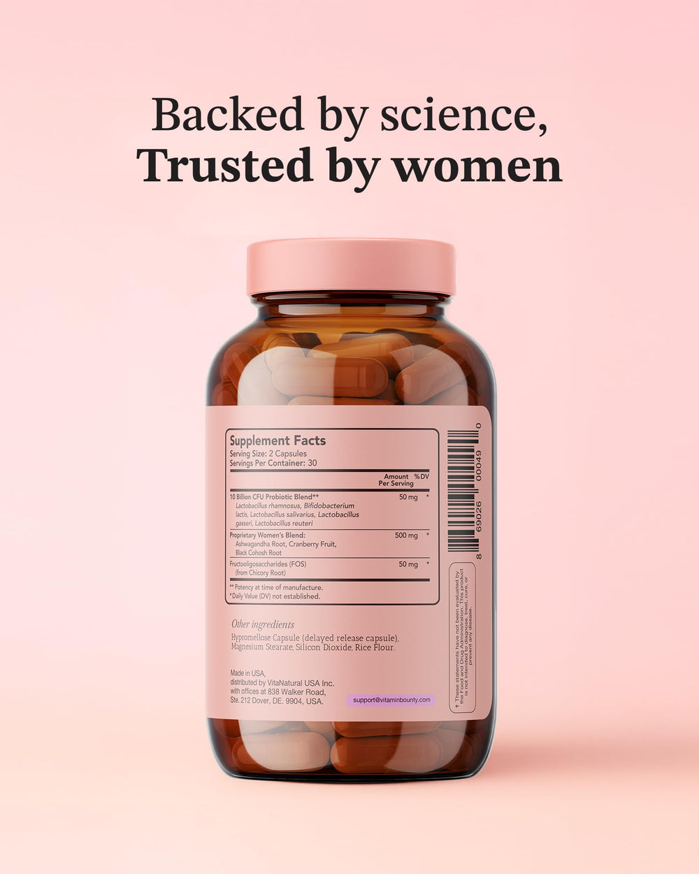 Two-pack packaging for Vitamin Bounty Women's Pro-Daily Probiotic.