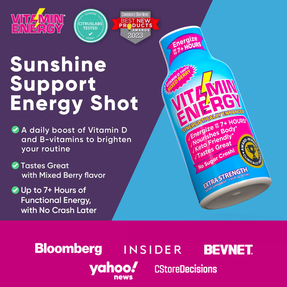 Vitamin Energy B vitamins label highlights energy metabolism support