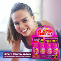 Vitamin Energy B12 Pink Berry compact-design shot demonstrates portability for workouts or commutes.