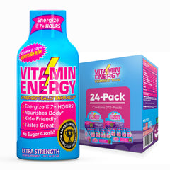 Vitamin Energy Berry Shot bottle front for on-the-go energy boost.