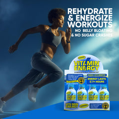Vitamin Energy Hydration+ compact shot fits gym bag