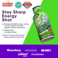 Vitamin Energy Focus+ grape shot opened for late meeting
