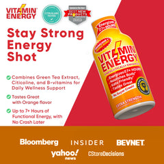 Glass with Orange Burst shot demonstrates zero sugar option.