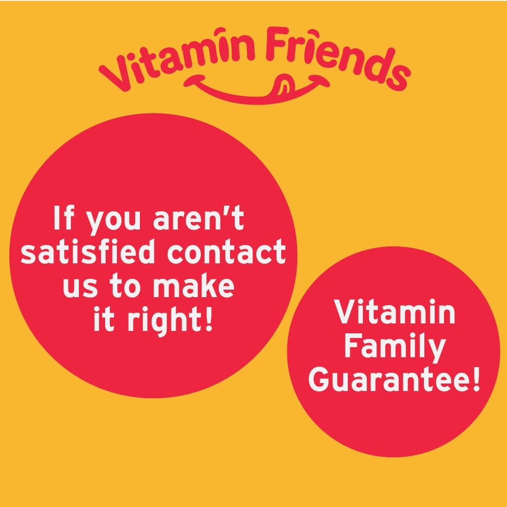 Vitamin Friends organic cane sugar and tapioca syrup focus on natural sweeteners.
