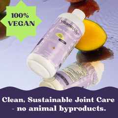 Vitaminally Joint Nourish liquid pour highlighting easy daily serving.
