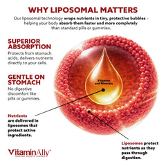 Vitaminally liposomal men 50+ morning routine with a refreshing drink