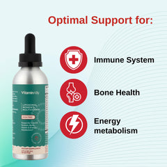 Vitaminally liposomal women's liquid multivitamin dropper dispensing for easy daily use