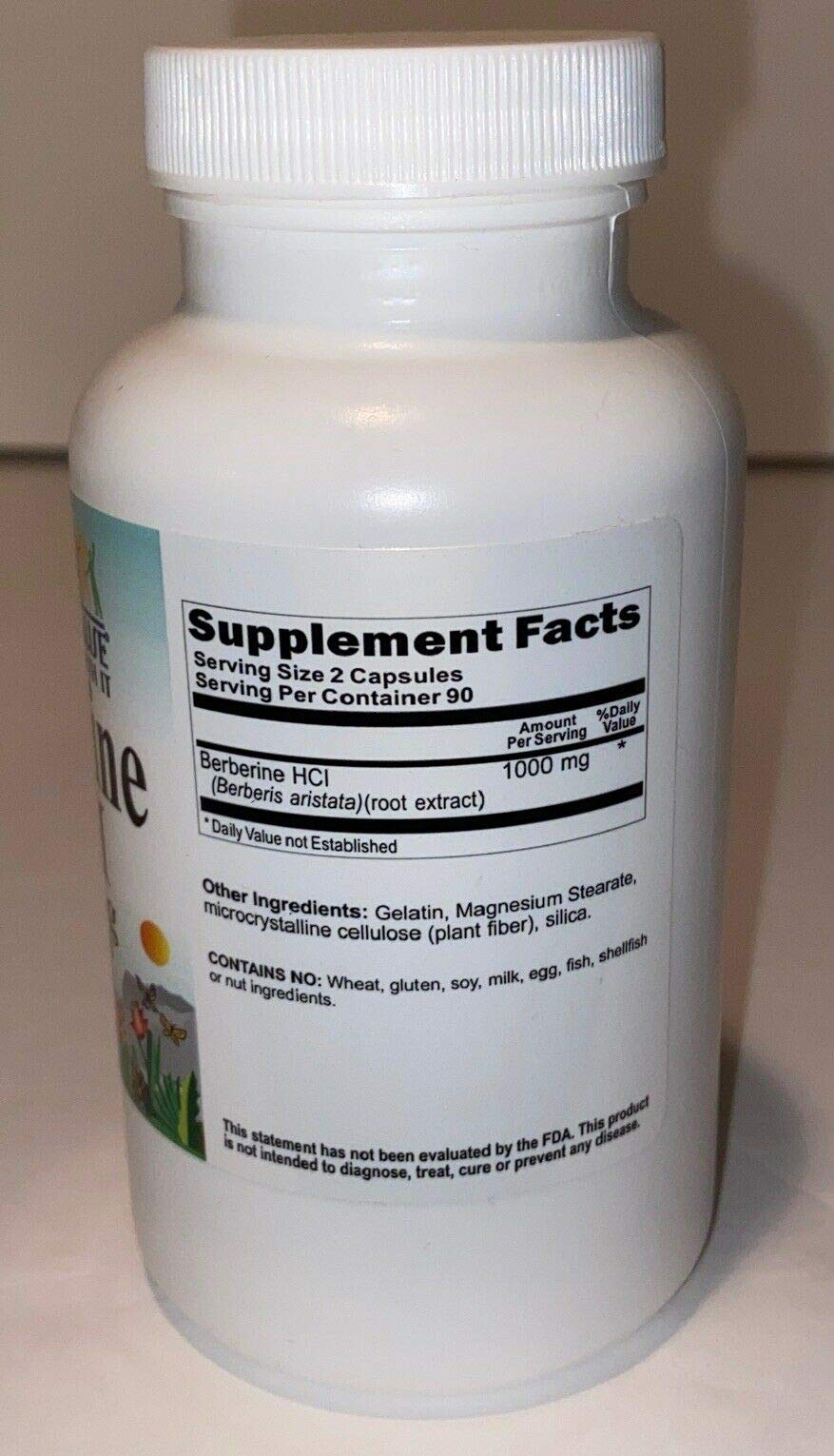 Two berberine capsules close-up highlighting capsule size for easy dosing