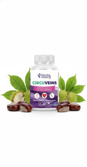 VITAMINS NATURAL CORP CircuVeins bottle label highlighting organic vein support for legs.