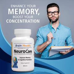Vitamins Organic Farms Neuro Care label showing natural brain health ingredients.