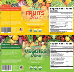 VITAMIZED 38-fruits close-up reveals natural variety and color.