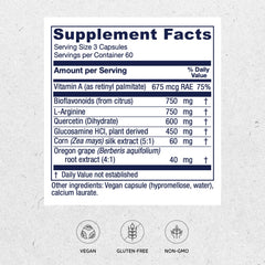 Vitanica Bladder Ease capsules closeup highlights vegan, allergen-free formula
