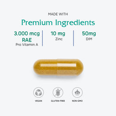 Vitanica borage seed oil bottle emphasizes omega-6 GLA-rich oil and vitality.
