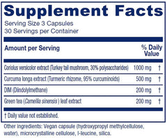 Vitanica CCDG Capsules close-up shows plant-based components for immune health.