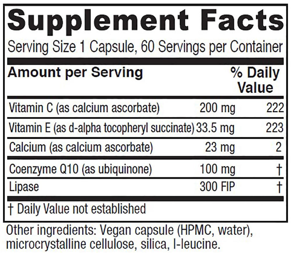 Vitanica CoQ10 Extra 100 mg label on bottle emphasizing potency