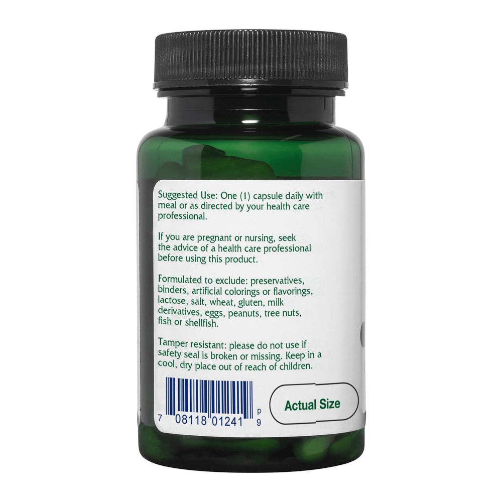 Label on Vitanica CoQ10 Extra highlights non-GMO and vegan certifications.