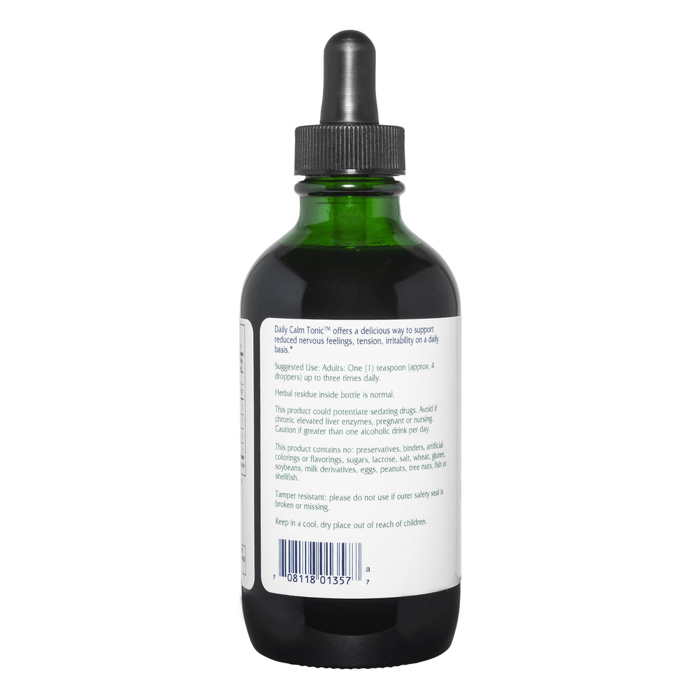 Vitanica Daily Calm Tonic lemon balm ingredient close-up suggesting relaxation