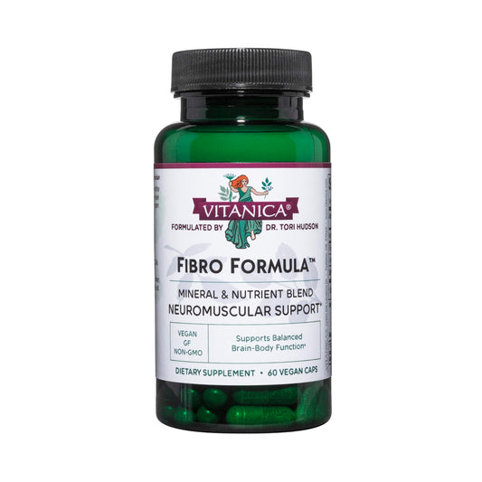 Vitanica Fibro Formula bottle front for daily use
