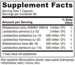 Vitanica Flora Symmetry bottle pour illustrating easy daily probiotic use.