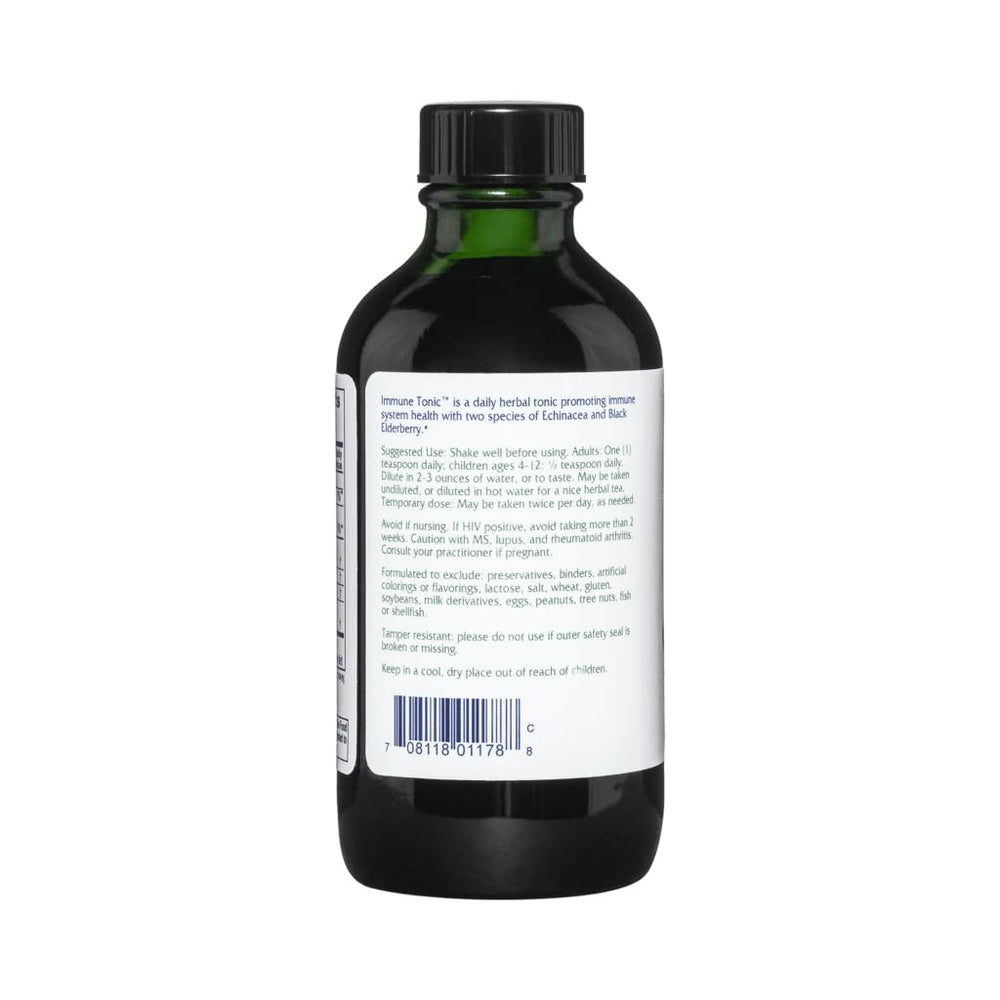 Vitanica Immune Tonic label detail highlighting purity and ingredients