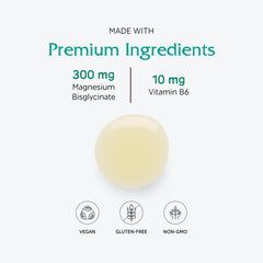 Measuring markings on the Vitanica Magnesium Tonic bottle for easy dosing.