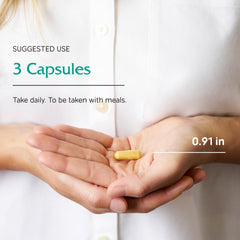 Vitanica Mid-Life Symmetry ingredients table, shows buffered Vitamin C and bioflavonoids.