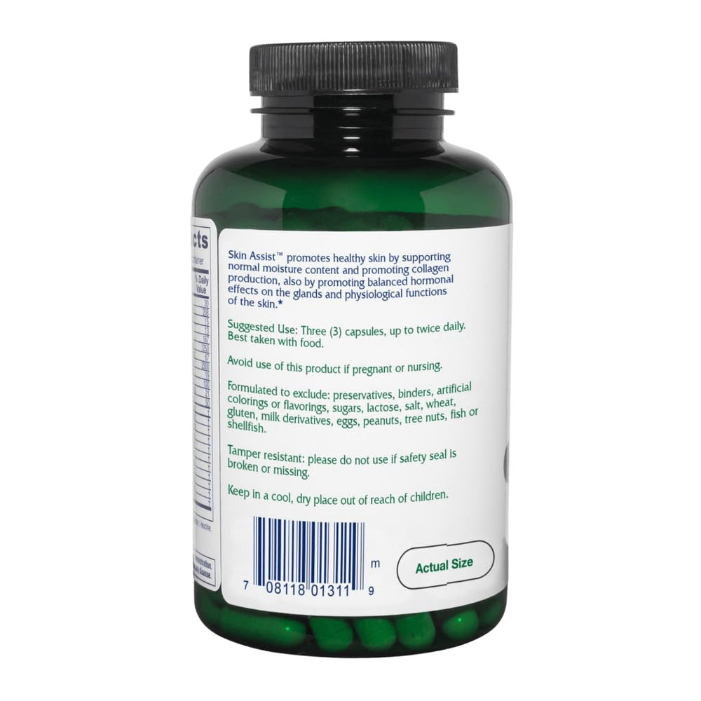 Vitanica Skin Assist capsules closeup for daily skin nourishment