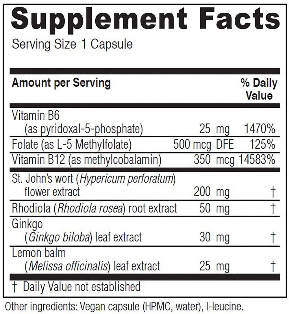 Vitanica Uplift capsules close-up highlighting vegan mood support.