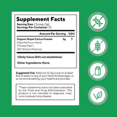 Vitapia Nopal Cactus Powder benefits include digestive comfort and skin-supporting properties.