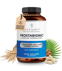 VITASEI Prostabionic bottle front showing label for easy daily use.