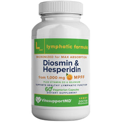 VITASUPPORTMD Lymphatic Formula bottle shows convenient capsules for daily use.