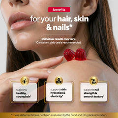 VitaUp Biotin Gummies collagen-enriched formula supporting skin hydration.