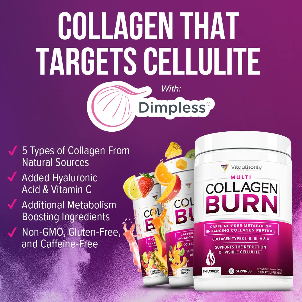 Vitauthority collagen powder designed for women's metabolic support