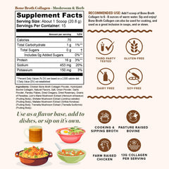 Vitauthority collagen scoop highlights real bone broth protein for joints and skin support