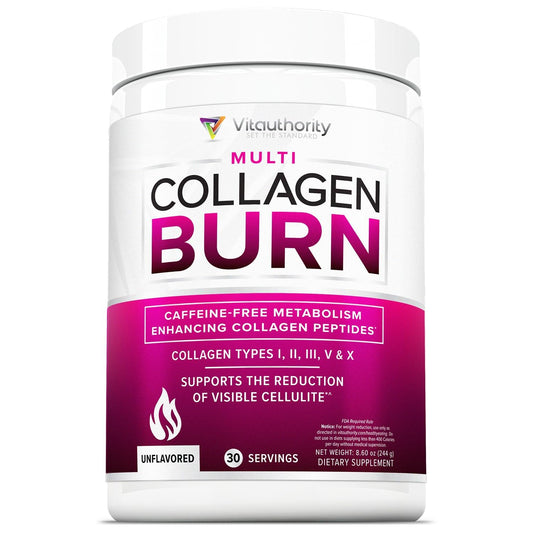 Vitauthority hydrolyzed collagen powder bottle for daily use and convenience