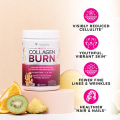 Ingredients panel of Vitauthority Multi Collagen Burn showing collagen types