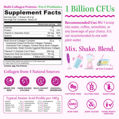 Vitauthority scoop dispensing for easy measurement of daily collagen probiotic boost