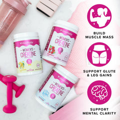 Vitauthority unflavored creatine powder blends easily into water.