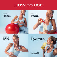 VitaWild bottle with dissolved mix for on-the-go hydration