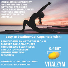 VITÄLZYM bottle-front packaging showing product branding and label