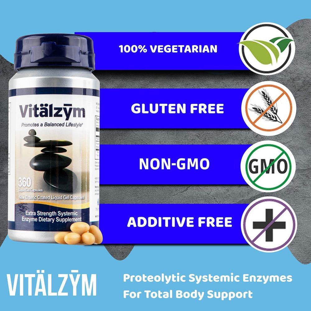 VITÄLZYM multi-enzyme blend with bromelain and papain supports daily wellness