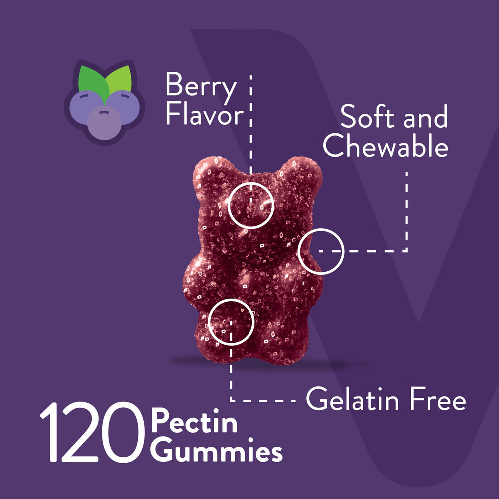 Viteey Melatonin Gummies berry close-up showcasing chewy texture