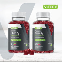 Viteey Prebiotic Fiber Gummies fruit-flavor close-up for routine use