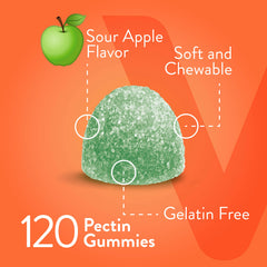 Viteey vegan gluten-free gummies with natural colors and flavors.