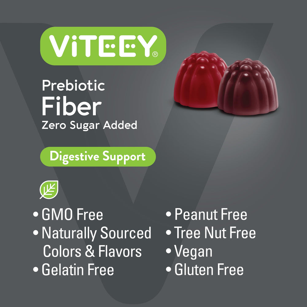 Viteey vegan gluten-free symbols on packaging indicate clean ingredients.