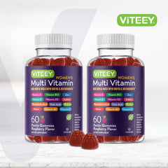 Viteey Women's Multivitamin Gummies for daily nutrition in berry form.