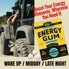 Viter Energy peppermint flavor delivers long-lasting refreshment.