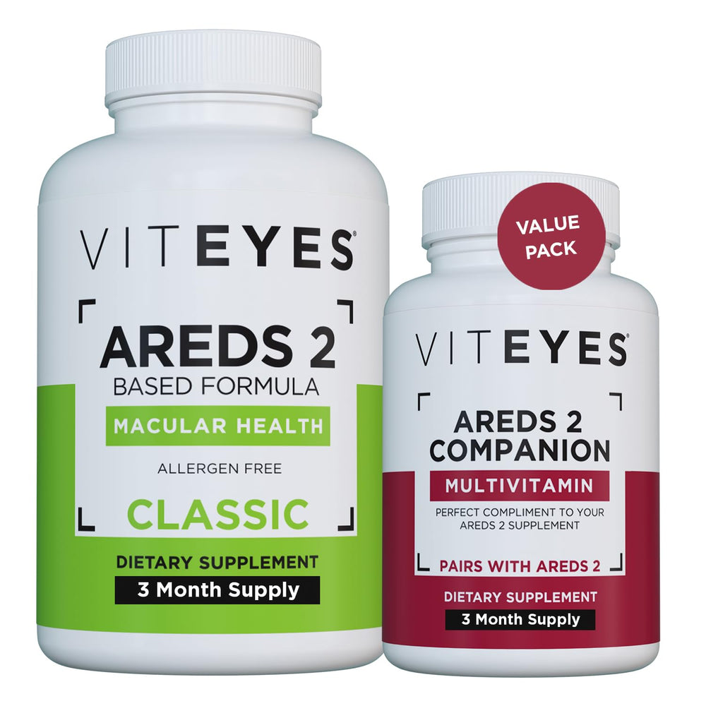 Viteyes AREDS 2 capsules bottle ready for daily macular health support
