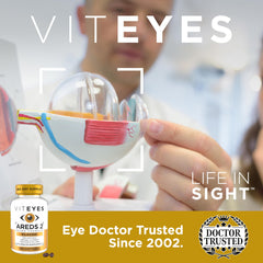 Viteyes AREDS2 capsules closeup shows smooth softgels and premium coating.